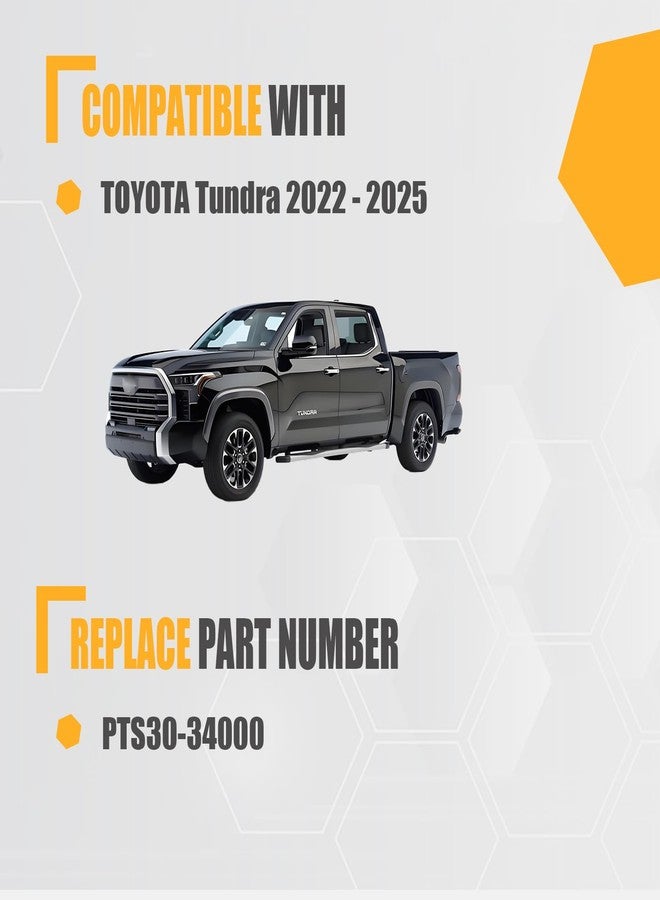 GSPSCN Tailgate Bedstep Rear Bed Step Replacement for Toyota Tundra 2022 2023 2024 2025, Folding Truck Step Retractable Bumper Tailgate Step #PTS30-34000 - Image 2