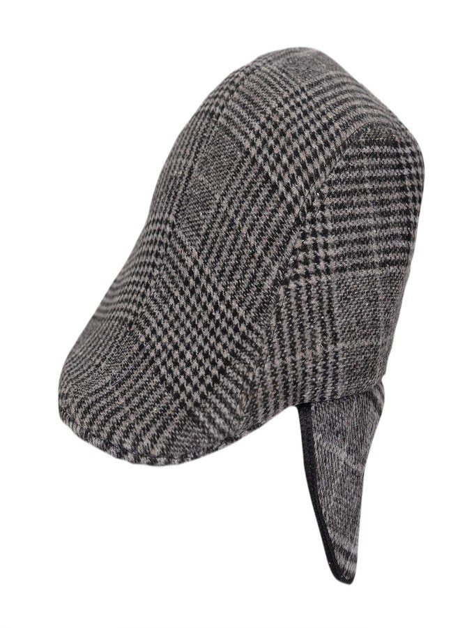 قبعة غولف صوفية من مالفينا مع واقيات للأذنين للأولاد، لون رمادي