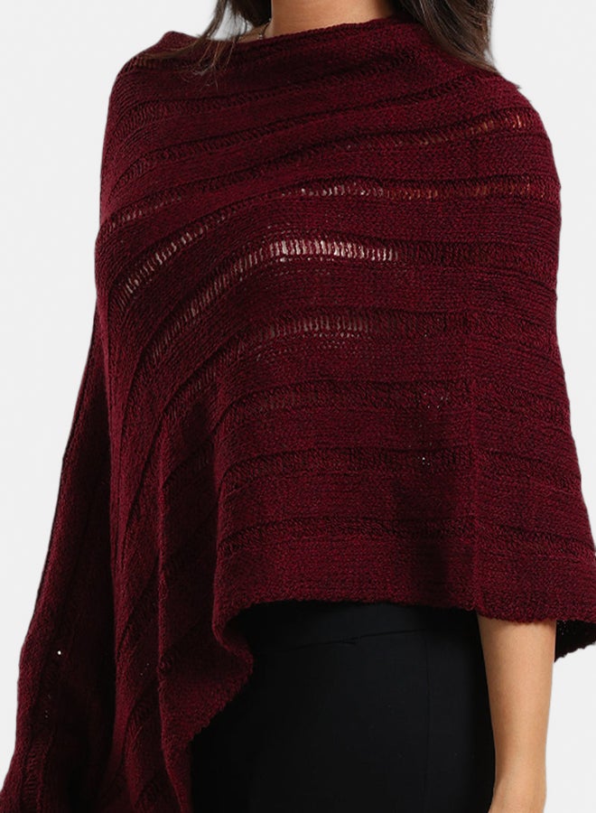 Carina Poncho with Fringe Details - Image 3