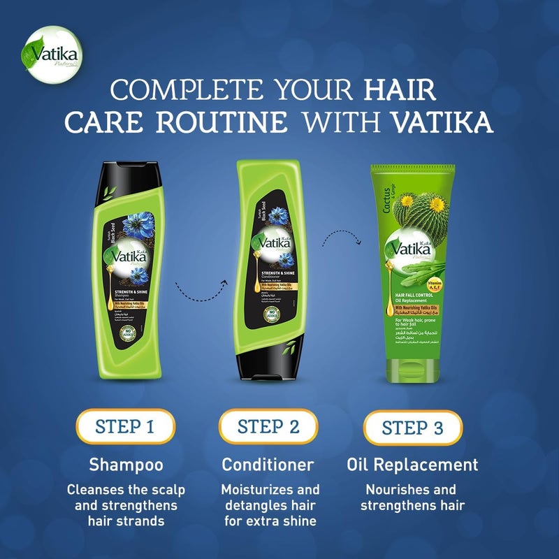 Vatika Naturals Turkish Black Seed Strength & Shine Conditioner 200ml - Intense Nourishment for Weak, Dull Hair - Image 5