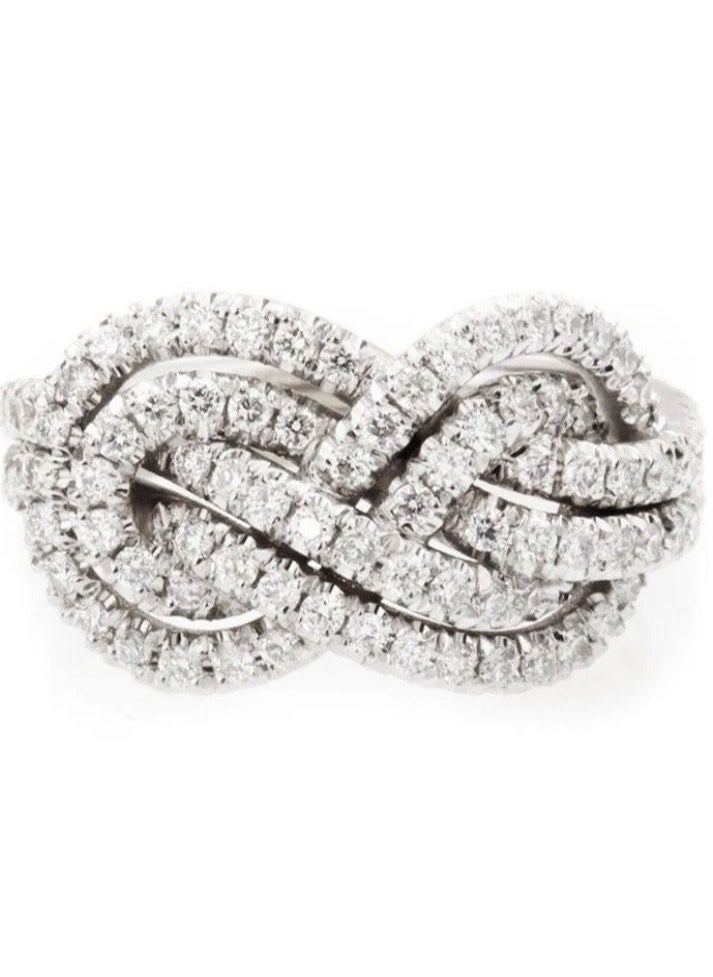Blueline - Elegant 925 Silver Plated Ring For Women Size 7 - Image 1