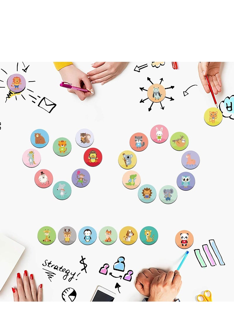 SOLARAE Animal Magnets for Refrigerator Decorative, 28Pcs Fridge Lockers Magnets, Kitchen Iron Office Whiteboards Suitable for Adults - Image 4