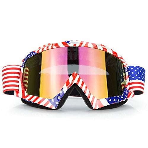 JAMIEWIN Motocross Motorcycle Goggles Riding Glasses Dirt Bike ATV Downhill goggles Mx Goggle Glasses for Youth Kids Men Women(C61) - Image 1