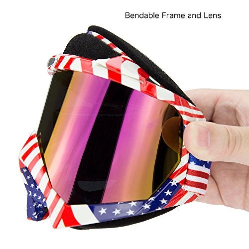 JAMIEWIN Motocross Motorcycle Goggles Riding Glasses Dirt Bike ATV Downhill goggles Mx Goggle Glasses for Youth Kids Men Women(C61) - Image 5
