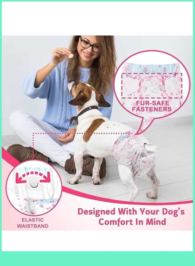 Berma Baby Disposable Pet Diapers for Female Male Dogs, Super Absorbent Soft and Pee Puppy Diapers Female Liners, Including 12pcs/10Pcs Diapers for Dogs and Cats (Small Size/female dog/10pcs) - Image 5