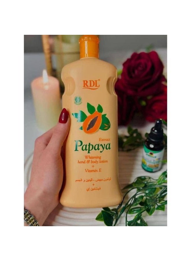 بابايا Papaya كريم تفتيح اليدين والجسم بفيتامين E 200 مل - Image 3