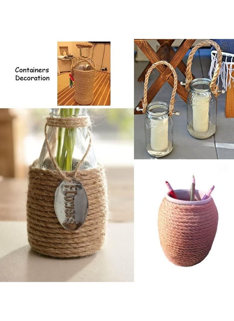Generic - 10M Jute Rope 8mm Natural Jute Twine Rustic Cord String for DIY Box Packing Wedding Decoration Bundling Wrapping Floristry Arts Crafts - Image 1