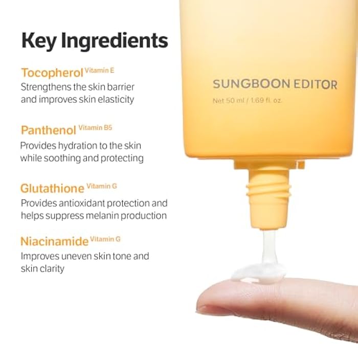 SUNGBOON EDITOR Daily Invisible Blurring Sunscreen with Broad Spectrum SPF 40 Invisible Sunscreen for Face, Makeup Primer spf, 50ml, 1.69 fl.oz, Oil Free, Weightless | Stocking Stuffers for Women - Image 5