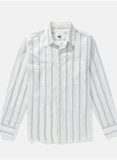 American Eagle قميص AE من الكتان بأزرار  - Image 4