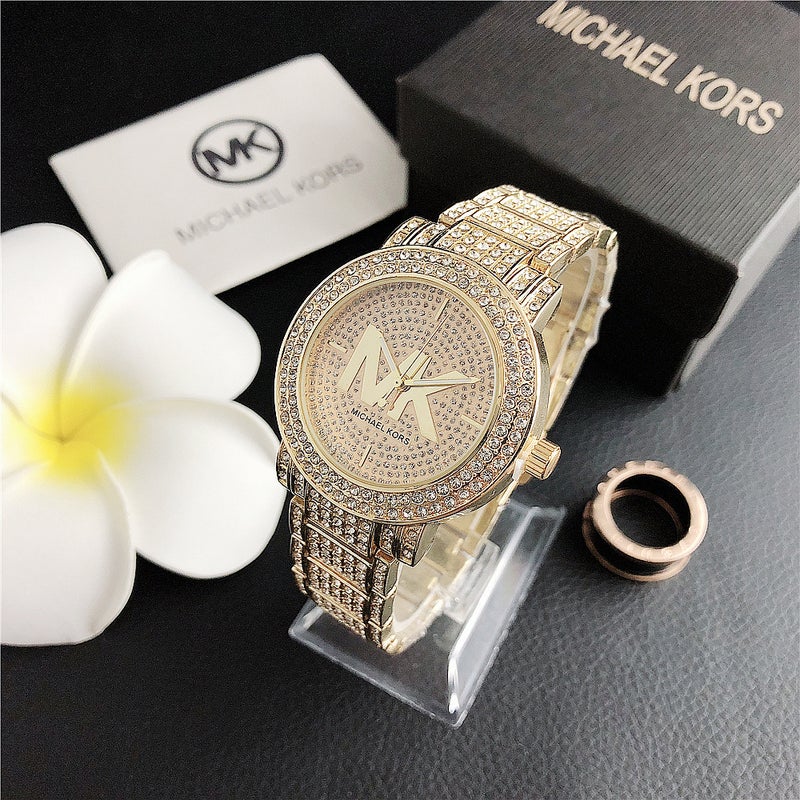 MK full diamond luxury watch - Image 1