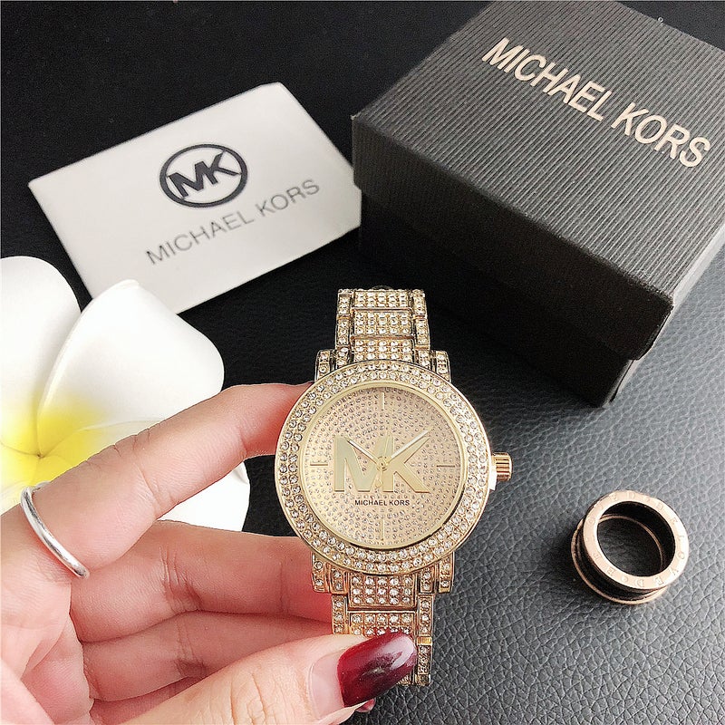 MK full diamond luxury watch - Image 3