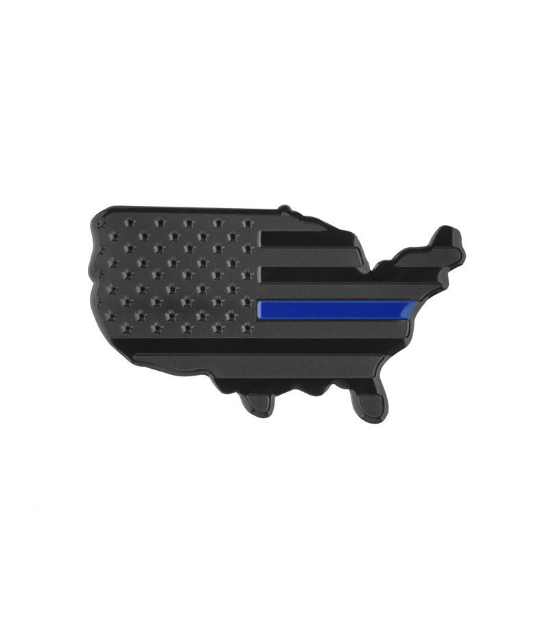 Full Black American Flag Map Car Decal Metal Emblem Sticker for Trunk Bike Motorcycle - Image 4