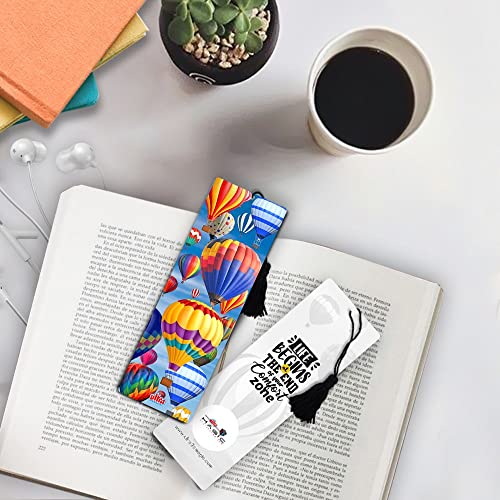 Ultra Premium & Colorful 3D Bookmark for Booklovers & Readers | Hot Air Balloon Theme | Waterproof | Artistic Book Accessory | Eye-Catching | Stunning Design | Ideal Gift | Birthday | Anniversary - Image 3