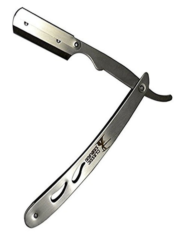 Classic Samurai CS-102 Stainless Steel Professional Barber Straight Edge Razor (Silver Razor Only) - Image 2
