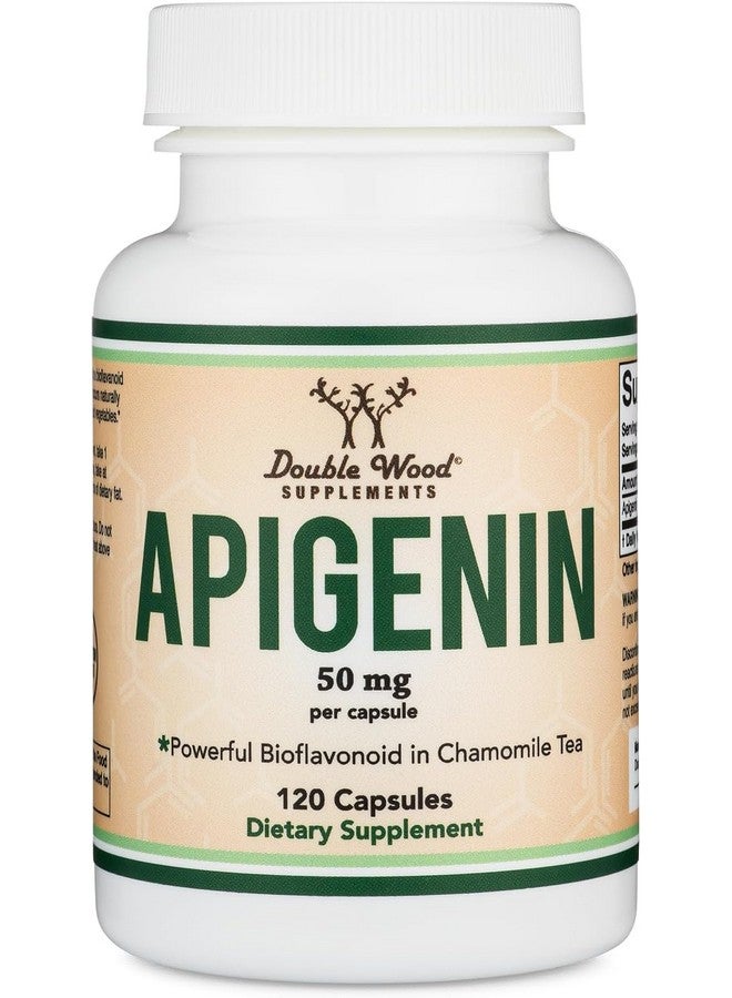 Double Wood Supplements Apigenin Supplement - 50mg per Capsule, 120 Count (Powerful Bioflavonoid Found in Chamomile Tea for Relaxation, Sleep, and Mood) Senolytic Flavonols for Aging (Gluten Free) by Double Wood - Image 5