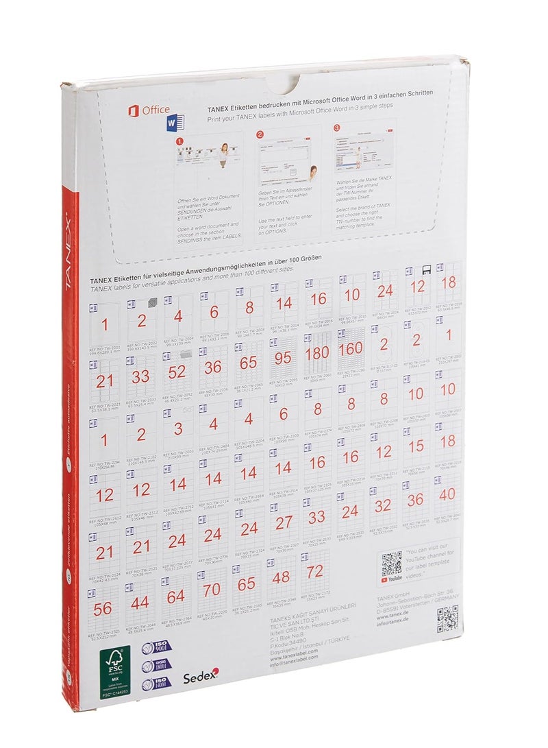 Tanex Multi-Purpose Labels - Image 2