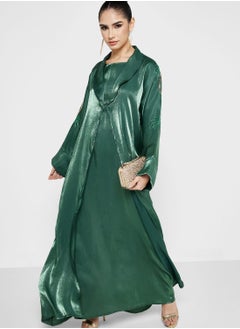 Embellished Detail Abaya With Inner & Sheila