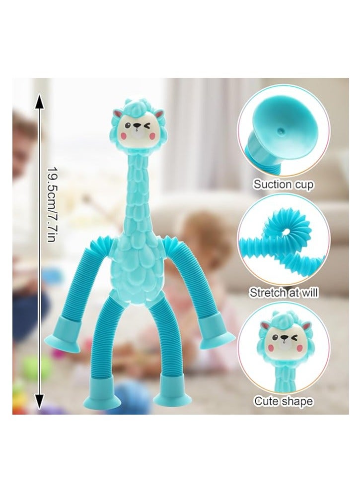 Telescopic Suction Cup Sheep Toys, Sensory Sheep Toy, Suction Cup Toy for Kids, Stuffed Sheep Animals, Anti-Stress Fidget Toys, Funny Educational (1 Piece) - Image 2