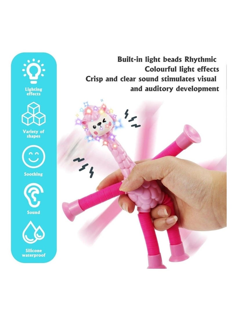 Telescopic Suction Cup Sheep Toys, Sensory Sheep Toy, Suction Cup Toy for Kids, Stuffed Sheep Animals, Anti-Stress Fidget Toys, Funny Educational (1 Piece) - Image 4