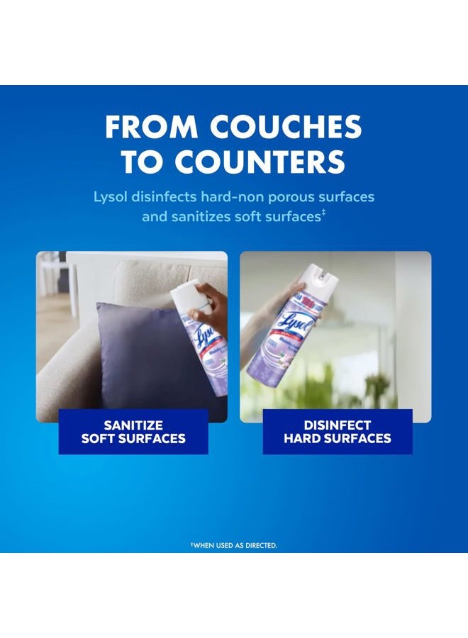 Lysol Disinfectant Spray, Sanitizing And Antibacterial Spray, For Disinfecting And Deodorizing, Early Morning Breeze, 19 Fl Oz (Pack Of 2), Packaging May Vary - Image 3