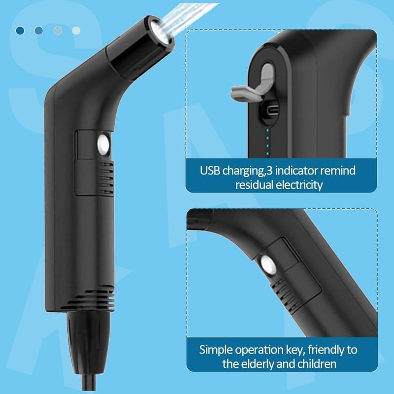 SASKA Rechargeable Portable Travel Hand Held Bidet Toilet Spray Shattaf- Portable Shattaf for Hygiene Cleaning with 2.3L Water Container - Image 4