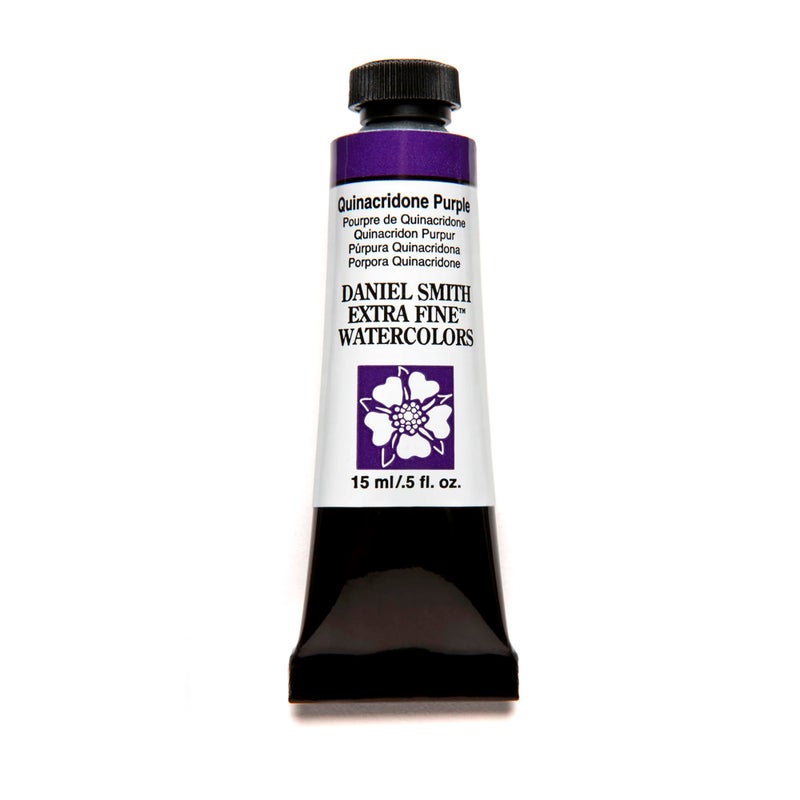 DANIEL SMITH 284600225 Extra Fine Watercolor 15ml Paint Tube Quinacridone Purple