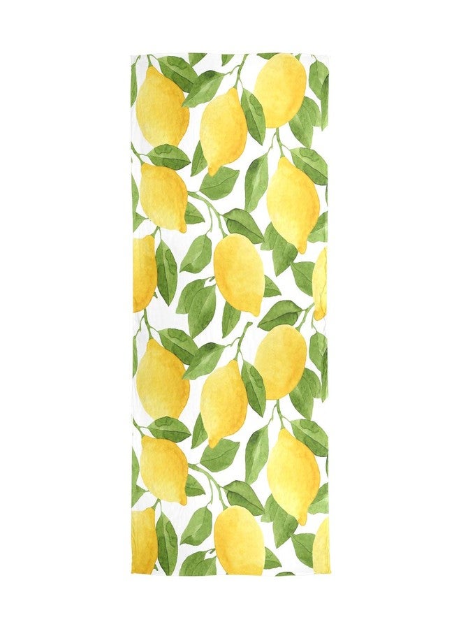 ZOEO Lemon Shawl Wrap Womens Yellow Lime Tree Large Chiffon Scarf Lightweight for Dresses - Image 5