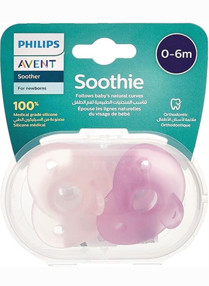 Avent, Soothie Baby Pacifiers From 0-6 Months - 2 Pcs