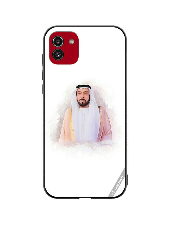 VR CREATIVE Protective Case Cover For Samsung Galaxy A03 Sheikh Khalifa Bin Zayed Bin Sultan Al Nahyan Design Multicolour - Image 1