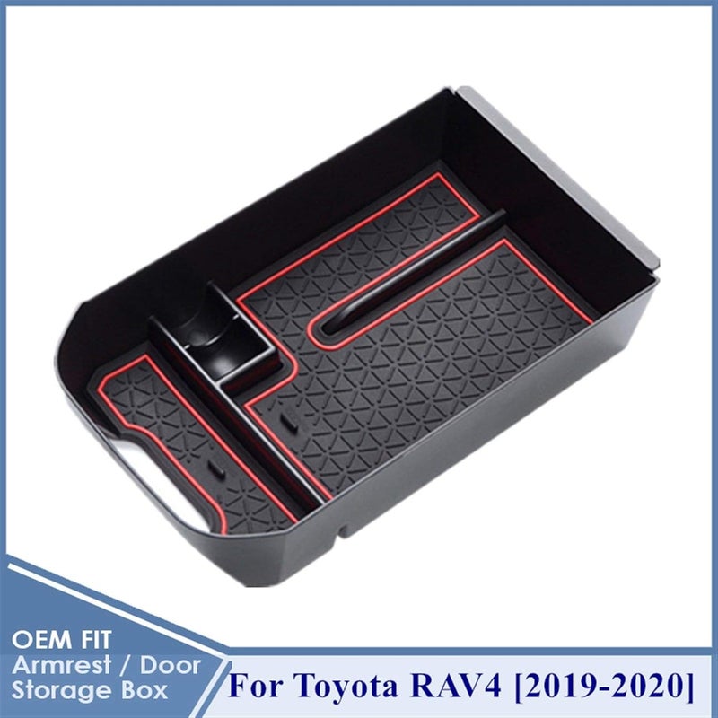 QASULER Car Armrest Box Storage for Toyota RAV4 - Image 2