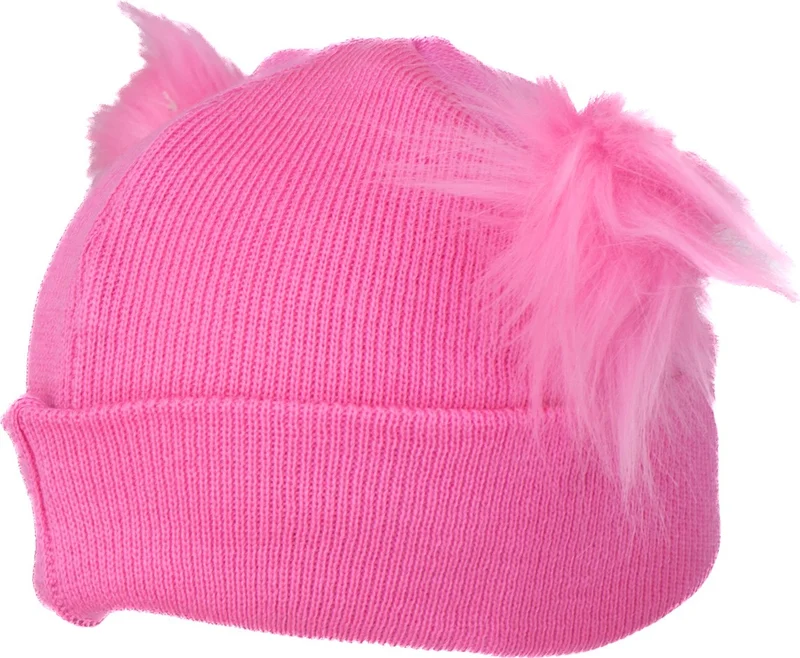 Oppland Girls Winter Thick Beanie Double Pompom Model Cotton Folded Warm Flexible Comfortable
