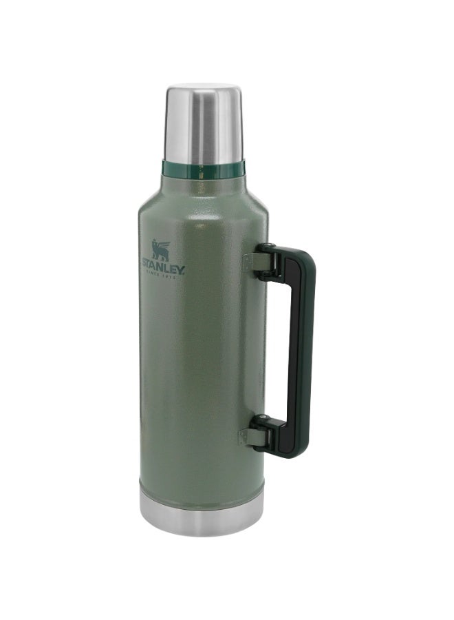Stanley Classic Legendary Bottle 2QT (1.9L) – Original Hammertone Green Vacuum Insulated Flask | Keeps Drinks Hot 45H, Cold 2 Days, Iced 8 Days | Durable 18/8 Stainless Steel | Leakproof & BPA-Free Thermos with Cup Lid | Classic Series for Camping, Hiking, and Outdoor Adventures - Image 1
