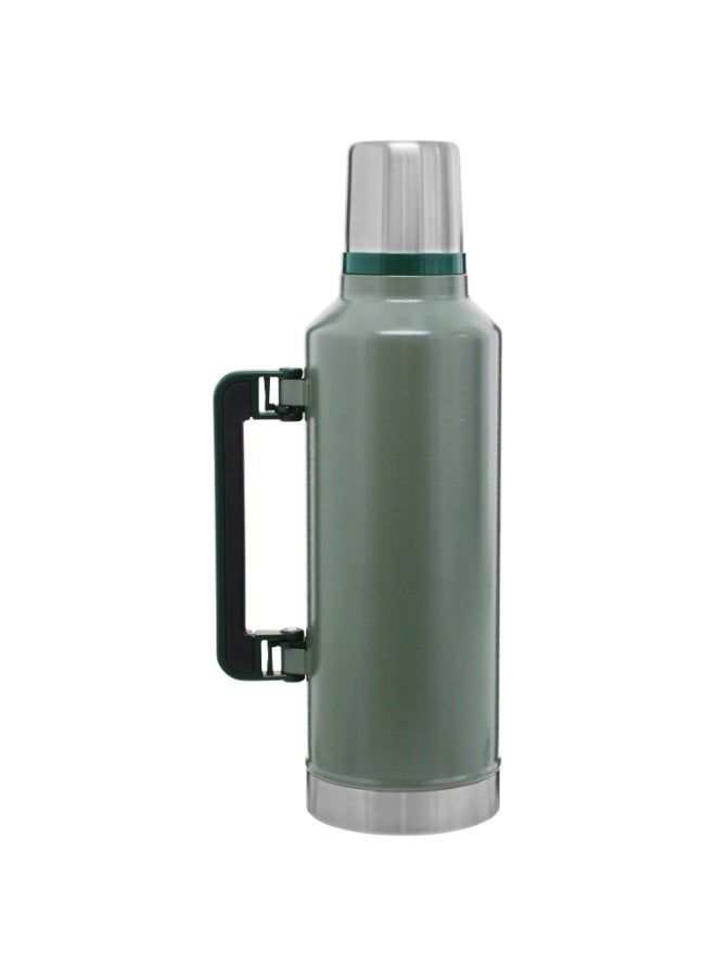 Stanley Classic Legendary Bottle 2QT (1.9L) – Original Hammertone Green Vacuum Insulated Flask | Keeps Drinks Hot 45H, Cold 2 Days, Iced 8 Days | Durable 18/8 Stainless Steel | Leakproof & BPA-Free Thermos with Cup Lid | Classic Series for Camping, Hiking, and Outdoor Adventures - Image 2