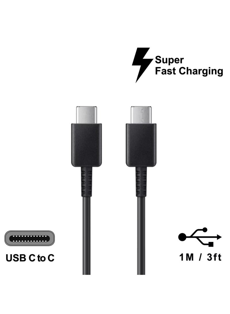 Fast Charging Type C to Type C Cable, Super Fast Charger & Sync USB-C to USB-C Cable Compatible for Samsung Galaxy S24/S23/S22/S21/S20/Note 20 /Note 20 Ultra/ Note 10/ Pixel 9/8/7/6/5 - Image 1