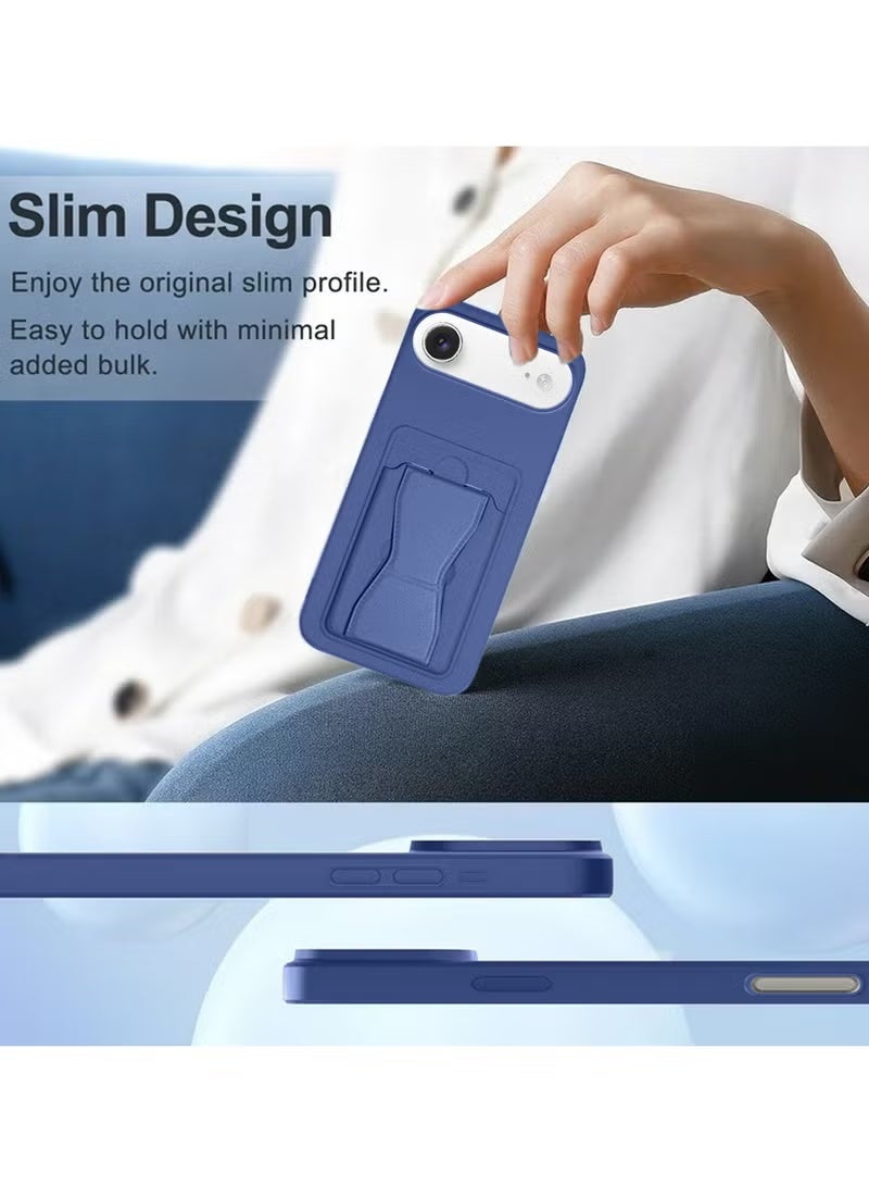 TIGER Apple iPhone Air 5G 2025 Silicone TPU Case with Card Holder and Hand Grip – Slim, Durable Protective Cover in Classic Navy Blue Featuring Secure Card Storage, Enhanced Grip for Comfortable Handling, and Scratch Resistance for Everyday Use (Model MCHPSN) - Image 4