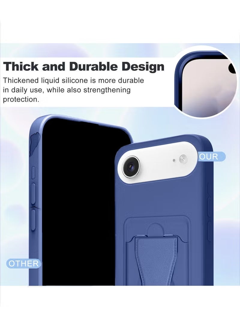 TIGER Apple iPhone Air 5G 2025 Silicone TPU Case with Card Holder and Hand Grip – Slim, Durable Protective Cover in Classic Navy Blue Featuring Secure Card Storage, Enhanced Grip for Comfortable Handling, and Scratch Resistance for Everyday Use (Model MCHPSN) - Image 2