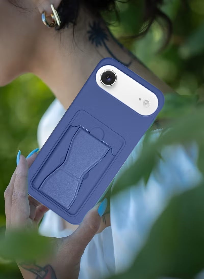 TIGER Apple iPhone Air 5G 2025 Silicone TPU Case with Card Holder and Hand Grip – Slim, Durable Protective Cover in Classic Navy Blue Featuring Secure Card Storage, Enhanced Grip for Comfortable Handling, and Scratch Resistance for Everyday Use (Model MCHPSN) - Image 5