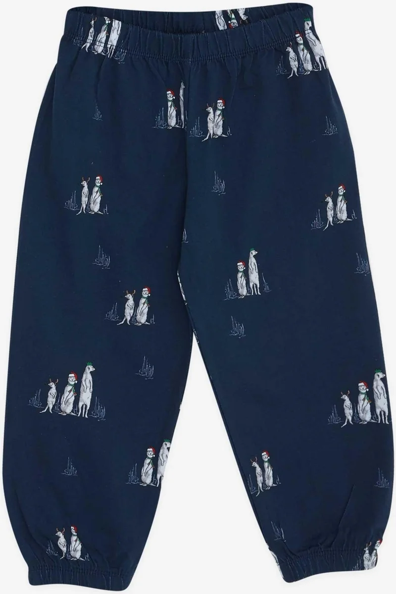 بريز Breeze Baby Boy Pajama Set, New Year's Theme, 9 Months-3 Years, Navy Blue