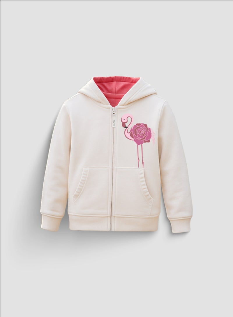 Y&CO Rose Flamingo Hoodie - Image 1