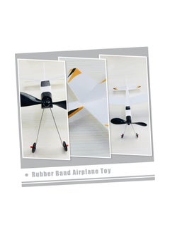 SYOSI 2Pcs Rubber Band Plane Glider Toy D Aircraft Model Airplane Gliders for Kids Planes Knight Fighter Powered 3D Plastic  - Image 5