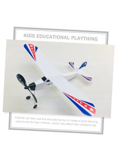 SYOSI 2Pcs Rubber Band Plane Glider Toy D Aircraft Model Airplane Gliders for Kids Planes Knight Fighter Powered 3D Plastic  - Image 4