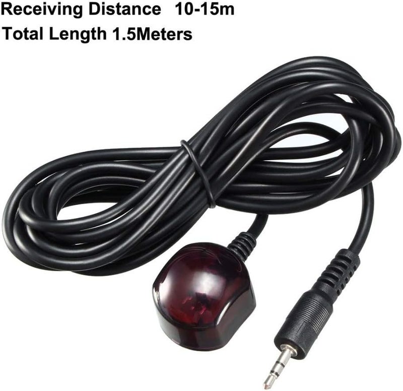 Herfair IR Receiver Infrared Remote Control Extender Cable with 3.5mm Plug Jack for 38-56KHz Spectrum Motorola Arris Xfinity Comcast Verizon FiOS STB/Repeater/DVD/DVR/PVR/TV Receiver (5FT) - Image 3