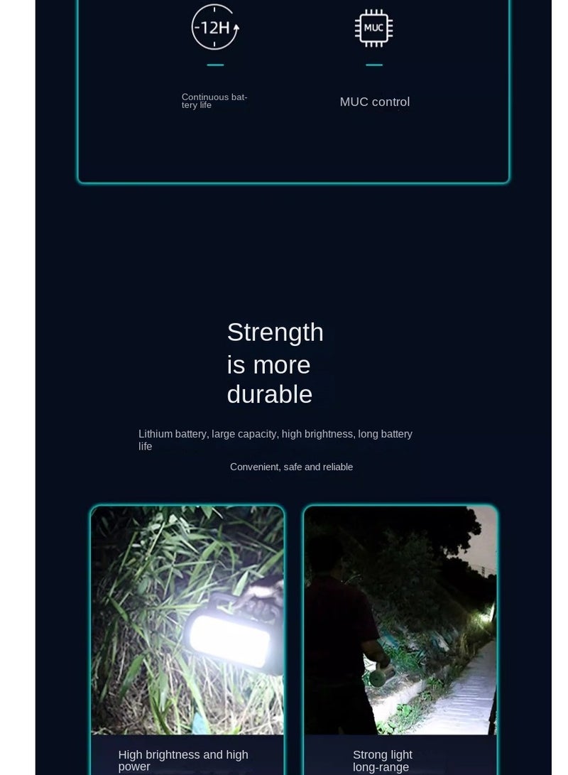 LED home camping flashlight  - Image 2