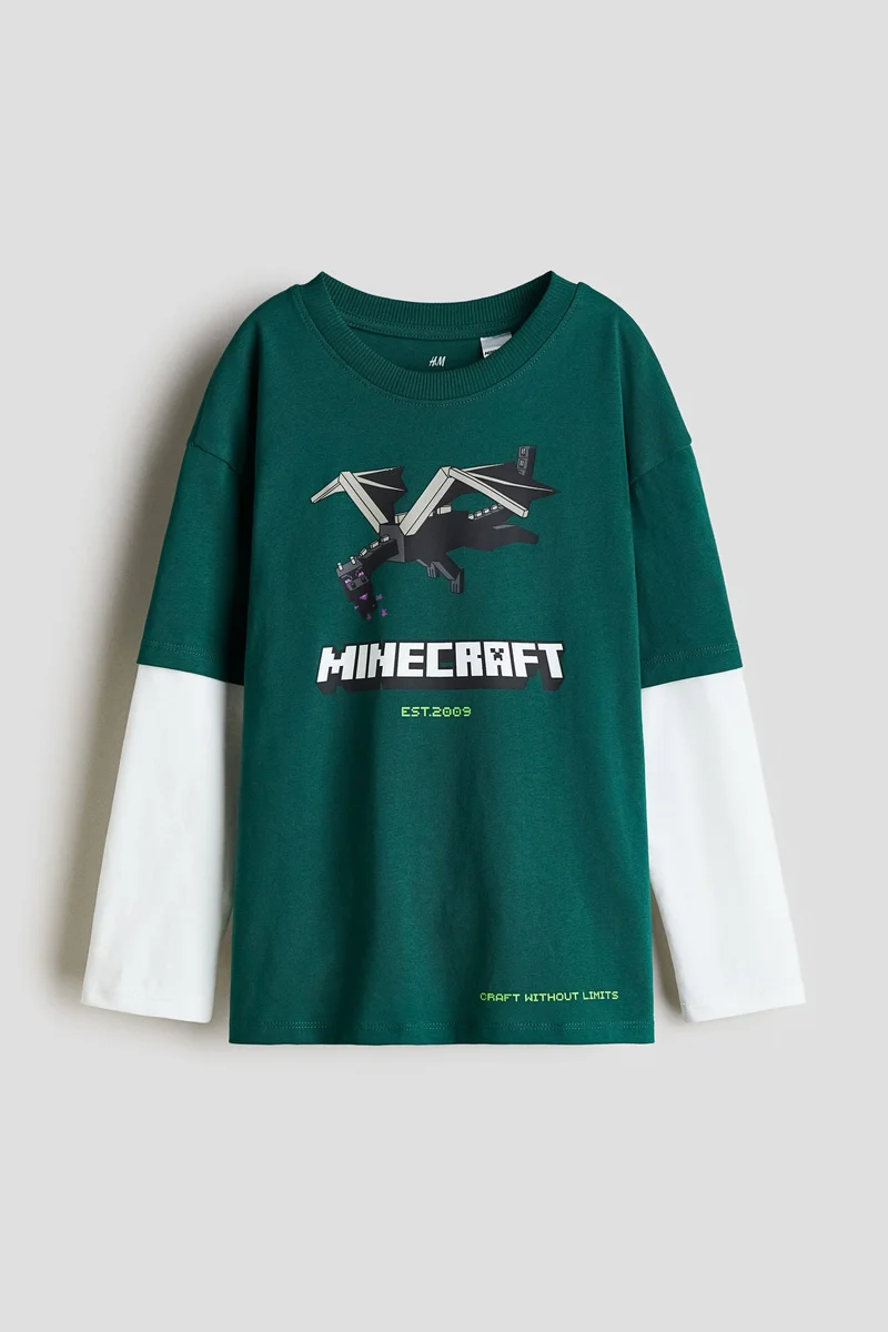 H&M Print-motif cotton T-shirt