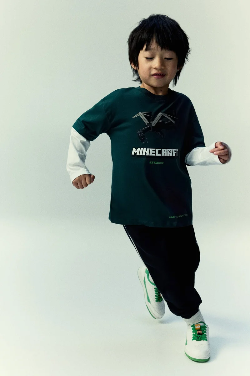 H&M Print-motif cotton T-shirt