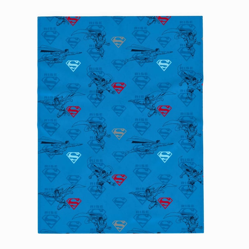 Franco Superman DC Comics Bedding Super Soft Cozy Plush Throw  46 in x 60 in  (Officially Licensed Product) - Image 1