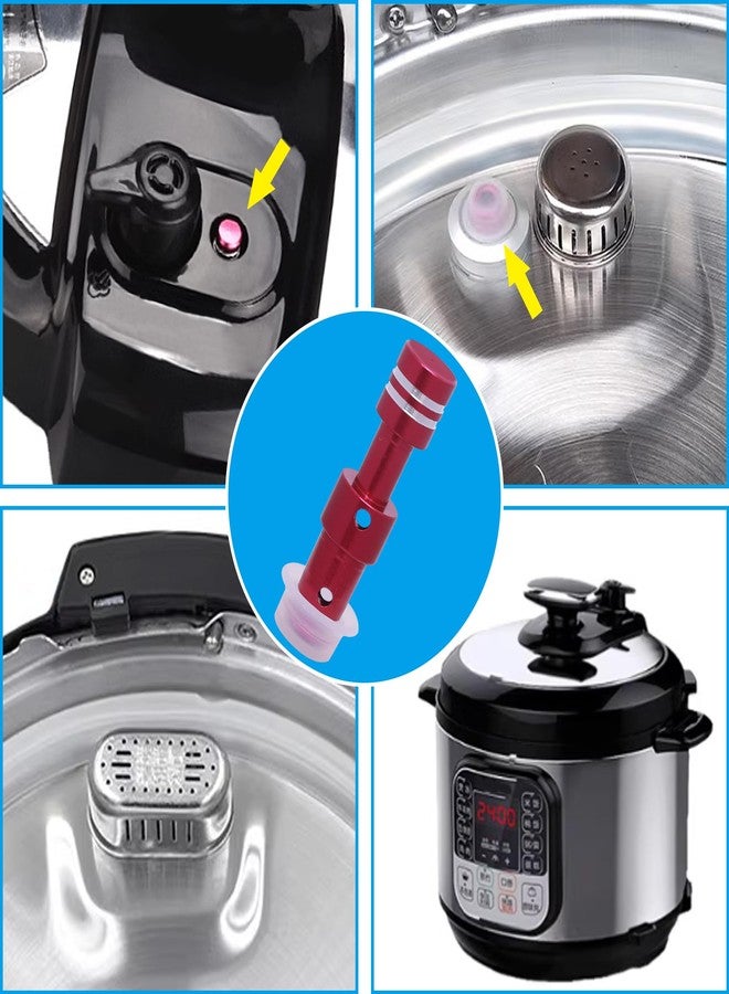 ختم صمام عائم عام مع 6 حشوات ختم لأجزاء طنجرة الضغط متوافقة مع طنجرة الضغط ديو/ديو بلس/لوكس 8 QT، 0.85x0.85 إنش، فضي، DA-60FF-003 - Image 2