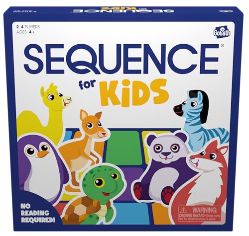 Jax SEQUENCE for Kids The No Reading Required Strategy Game by Jax and Goliath Multi Color 11 inches 24 players Packaging May Vary - Image 1