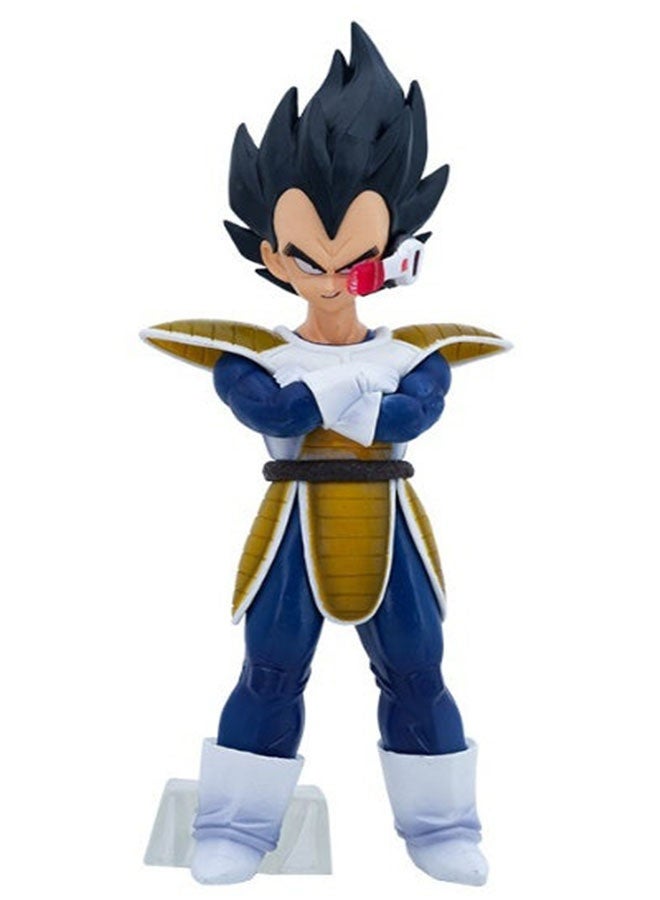 Halamodo Dragon Ball Super Saiyan Black-haired Battle Suit Earth Vegeta, 23 cm Figure, Perfect Birthday Gift and Captivating Desktop Decoration - Image 1