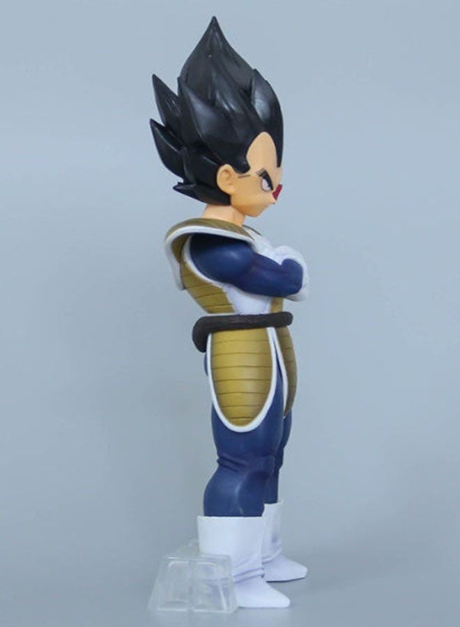 Halamodo Dragon Ball Super Saiyan Black-haired Battle Suit Earth Vegeta, 23 cm Figure, Perfect Birthday Gift and Captivating Desktop Decoration - Image 2